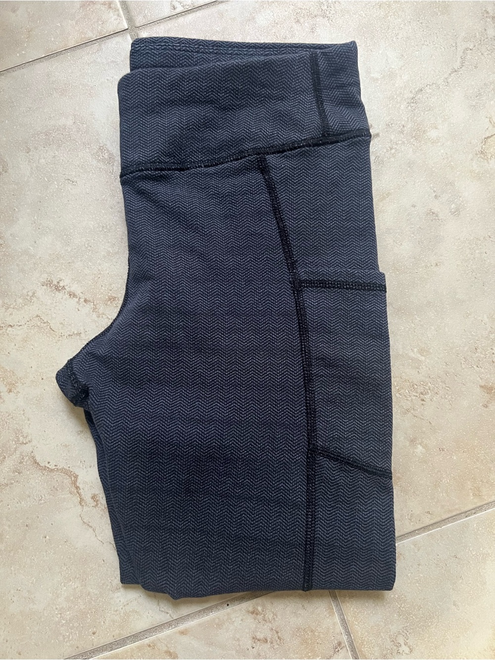 ‼️NWOT: Pact Organic Blue Textured Pocket Leggings - S - Picture 7 of 8